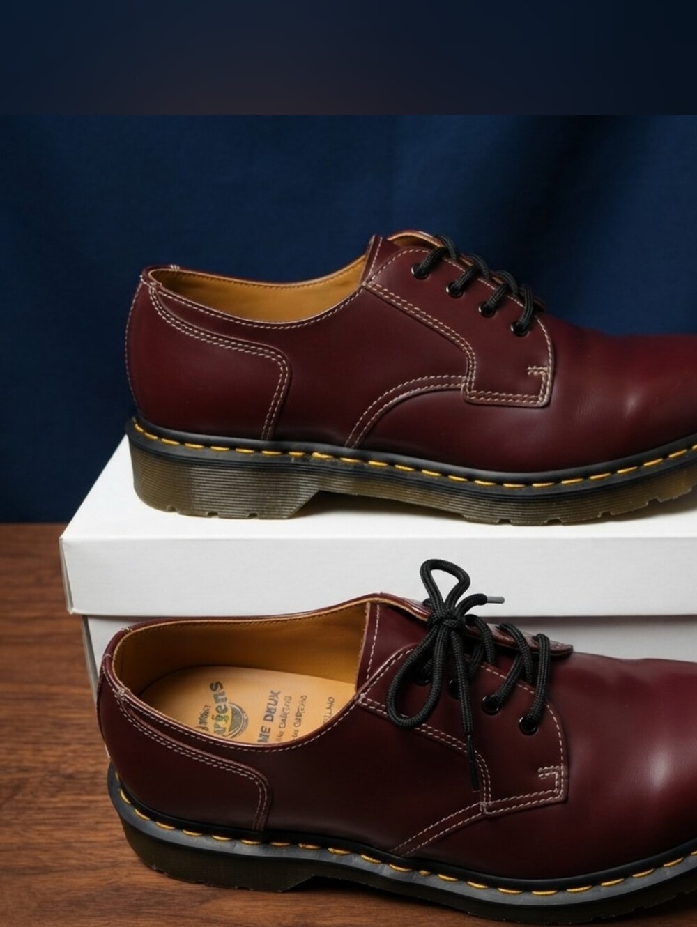 COMME des GARCONS HOMME DEUX x Dr. Martens Cherry Red Derby Shoes Mens Size 9